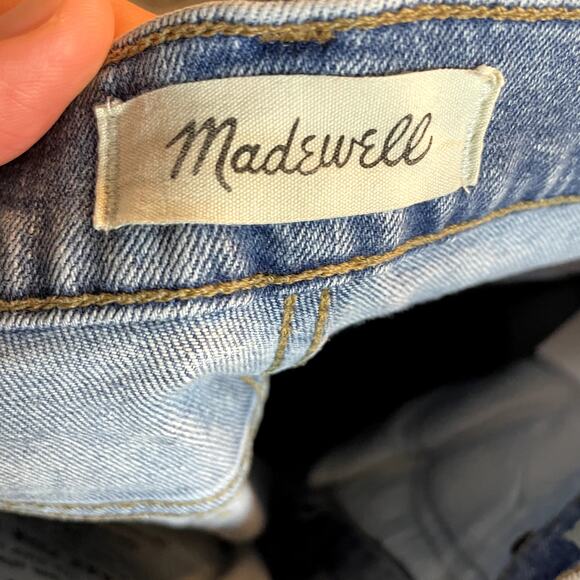 Madewell Tomboy Straight Jeans in Wright Wash Light Blue Denim Loose Fit Size 24 - Picture 9 of 16